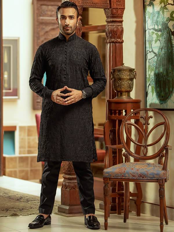 Pakistani Handwork Kurta Pajama Designer Suit