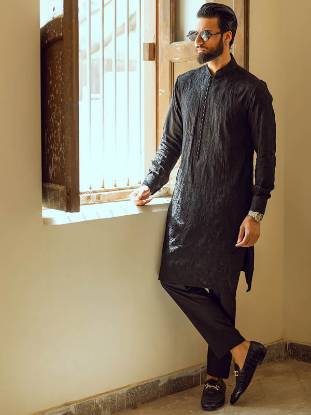 Embroidered Kurta for Mens Dammam Saudi Arabia Designer Eid Wedding Kurta Australia