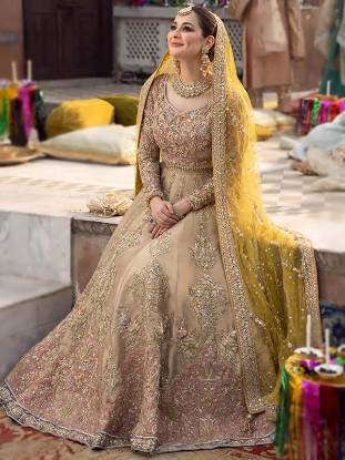 Walima Wedding Lehenga Flushing New York USA Bunto Kazmi Lehenga for Walima