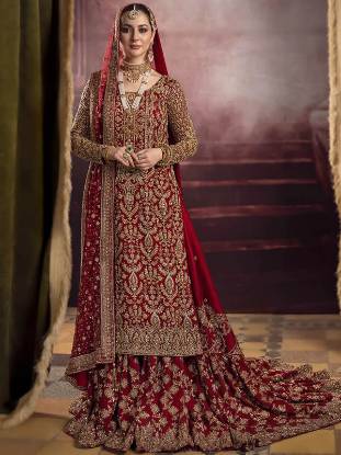 Bunto Kazmi Pakistani Bridal Wear Vestal New York USA Designer Bridal Lehenga Designs