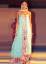 Aquamarine Long Shirt and Gharara along with Veil Dress	