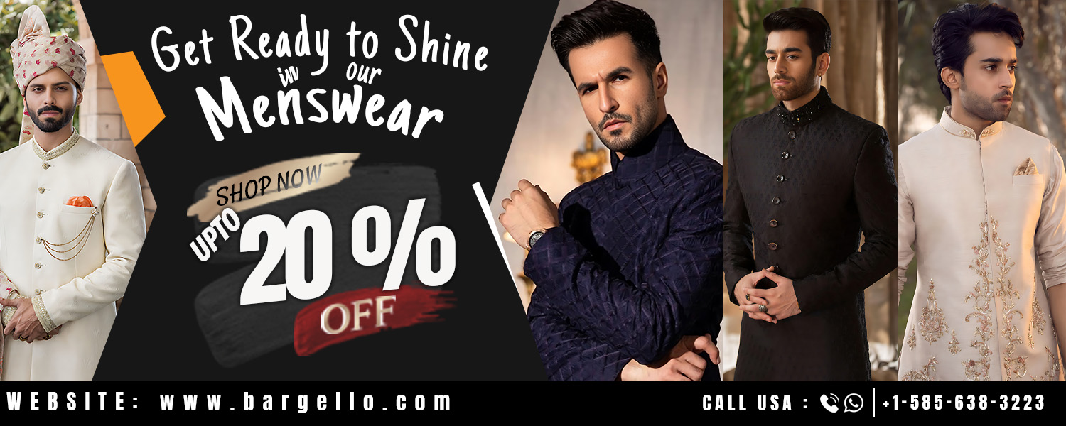 Upto 20% OFF on Sherwani Prince Coat, Waistcoat and Kurta Pajama