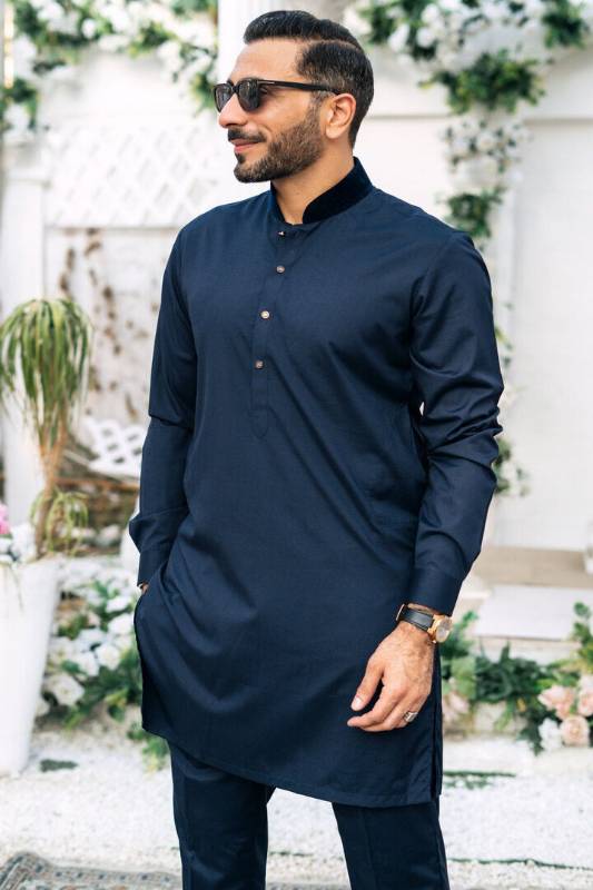 Velvet collar gents Kurta Chester Pennsylvannia PA USA Mens Eid Kurta Pajama