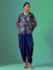Picture of Paris Blue Vista Jacket with Dhoti Pants