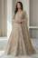 Sandstone Beige net gown and raw silk lehenga for a bridal gown for Pakistani brides in USA, wedding gown for Indian brides in UK, Pakistani bridal gown designs for wedding in USA, Pakistani bridal gown shopping, custom Indian bridal gown in UK, designer Pakistani bridal gown, lace bridal gown in Norway.