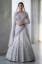 White net choli with white and three wishes gradient ombre raw silk lehenga for lightweight Pakistani bridal lehenga choli for summer weddings, Pakistani bridal lehenga choli for nikkah ceremony, affordable Pakistani bridal lehenga choli under $1500, Pakistani bridal lehenga choli stores near me, nikah bridal wear, nikah ceremony attire.