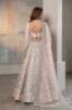 Cinderella Raw silk Blouse and Lehenga is a Pakistani bridal lehenga choli with heavy embellishments for nikkah ceremony. Find this Nikah ceremony attire at Pakistani bridal lehenga choli stores in Houston and Chicago.