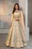 Gaddafi Raw silk Blouse and Lehenga is a Pakistani bridal lehenga choli with heavy embellishments for nikkah ceremony. Find this Nikah ceremony attire at Pakistani bridal lehenga choli stores in Houston and Chicago.