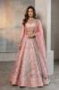 Your Pink Raw silk Blouse and Lehenga is a Pakistani bridal lehenga choli with heavy embellishments for nikkah ceremony. Find this Nikah ceremony attire at Pakistani bridal lehenga choli stores in Houston and Chicago.