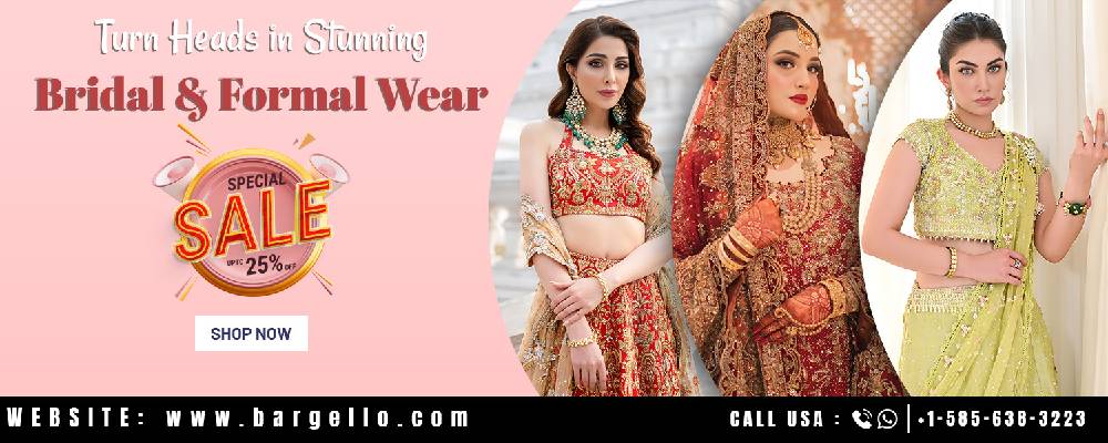 Discover exquisite Indian wedding dresses at our boutique, serving customers in the UK, USA, and Canada. Explore our stunning collection, including Indian wedding lehengas, shararas, and ghagra cholis, perfect for your special day
