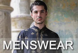 Menswear Bespoke Sherwani, Prince Coat, Waistcoat Kurta Shalwar